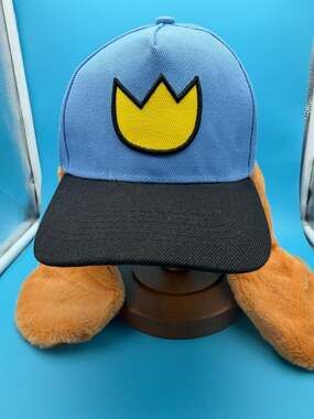 Dog Man Adjustable Cosplay Cap With 3D Hanging Furry Ears